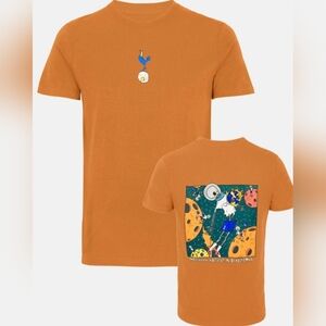 Tottenham Hotspur Spurs x Beavertown Spaceman Print Orange T-Shirt, Size M